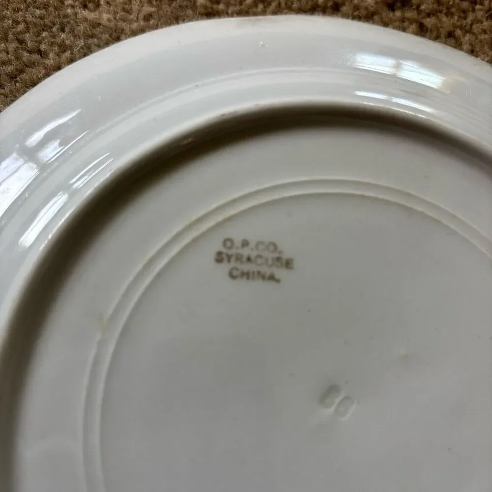 Masonic Temple Coudersport PA 8” Plate Onondaga Pottery Syracuse NY